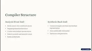 Introduction to Compilers and Lexical Analysis