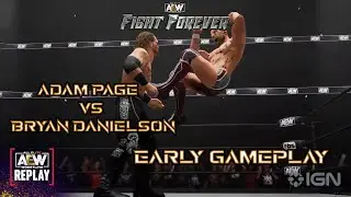 AEW Fight Forever: Adam Page vs Bryan Danielson Early Gameplay Footage