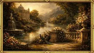 Classic Garden Landscape in 4k  | Elegant Wall Art
