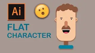 Flat Character Design in illustrator | Afridi Tech