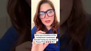 Only two countries in the world have nominated Donald Trump for the Nobel Peace Prize 🇵🇰  🇮🇱