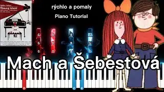Mach a Šebestová na klavíri rýchlo aj pomaly - noty z: Filmový klavír 1 + midi a mp3