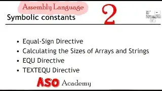 How To Calculate Array and string Size in Assembly Language | Urdu/Hindi | (2)