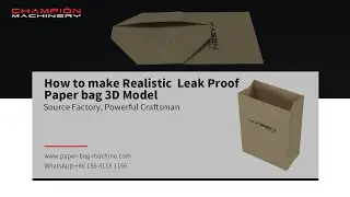 How to make Realistic  Leak Proof  Paper bag 3D Model