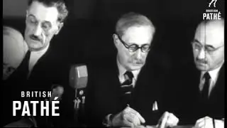 Signing Of French Loan Deal (1946)