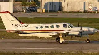 Cessna 421C Golden Eagle (N61AJ) at Sabadell Airport.