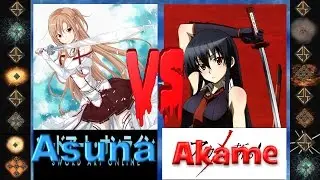 Asuna (Sword Art Online) vs Akame (Akame Ga Kill!) - Ultimate Mugen Fight 2015