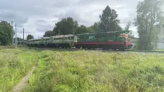 LV🇱🇻 ЧМЭ3-4211 тянет в сторону порта 2М62У-0125+2М62У-0282; 2M62UM-0096 с хопперами 19.09.2025