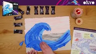 Okto Clay Sensory Art Kit - Great Wave - 3D Art Kits - Sensory Arts & Craft Kits www.OktoClay.co.uk