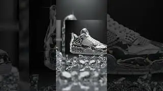 #shorts #sneakers #airjordan4 #conceptart #aiart #luxury #diamond #art #digitalart