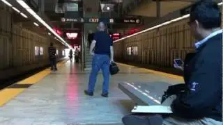 SFO Airport/Millbrae Train Arriving at Balboa Park BART (HD)