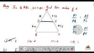 Class 10 math pyq | Class 10 triangles | basic proportionality theorem | Thales theorem 