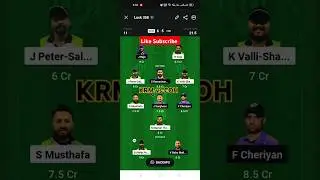 KRM vs COH Dream11 Prediction|KRM vs COH Dream11 Team|KRM vs COH Match 36 KCC T10 Challengers Cup
