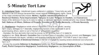 Tort Law Overview in About 5 Minutes