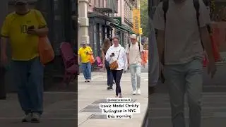 Iconic Model Christy Turlington was spotted in NYC this morning #nyc #model #modeling #youtube