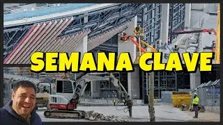 PREPARANDO EL TERRENO. Obras en el Camp Nou.