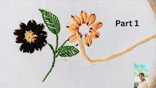 Live embroidery tutorial .Handembroidery tutorial.