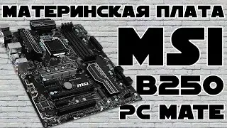 Распаковка Материнской платы MSI B250 PC Mate