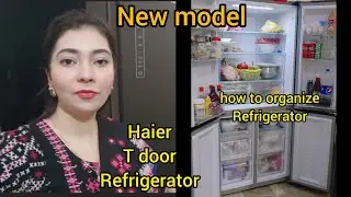 Haier HRF-578TBG inverter technology 4 door Refrigerator-freezer ||how to organize  #sehrishashfaq