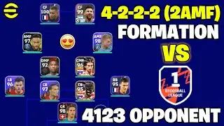 I Was Testing 4222 (2AMF) Formation & This Happened | 4222 Vs Unique 4123 | eFootball 2023 Mobile