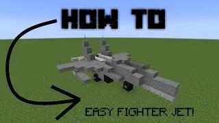 🎓Minecraft: EASY FIGHTER JET tutorial how to