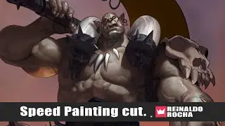 One part of painting an Fan art Blizzard&acute;s garrosh.