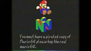 Super Mario 64  - Anti Piracy Screen  (REAL)