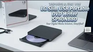 ВСЕ ЕЩЕ МОЖЕТ РАБОТАТЬ? Распаковка и первое тестирование портативного USB-DVD-привода LG SP80NB80