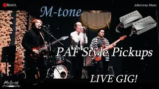 M-TONE Vintage Sound, Modern Design Pickup TEST (PAF Style Pickups) LIVE GIG