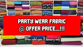 PARTYWEAR FABRIC @ OFFER PRICE...Limitted Period offer...Whatsapp us for Order 8301883212