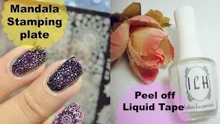 Mandala Stamping plate and ILH Liquid Latex Review.