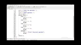 Calculator Program in C++ Using Switch Statement