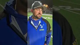 Hermon coach Kyle Gallant after an exciting 22-21 comeback win for the Hawks over Hampden Academy
