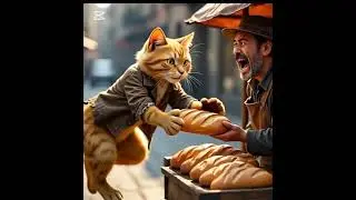 The Cat Thief&rsquo;s Secret: A Heartbreaking Marketplace Story #anmals#animation #funny #catdrama#cartoon