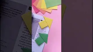 Origami Bookmark Corner | How to make a Paper Bookmark | Paper Arrow Bookmark | Paper Craft #shorts