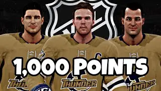 I Built A Team Of Players With 1,000 Points In The NHL