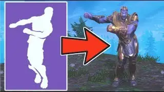 THANOS does the FORTNITE DANCES! - All Fortnite Dances on Thanos Infinity Gauntlet (Battle Royale)