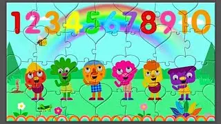 Count To Ten (Count And Move) | Puzzle | Nursery Rhymes | Noodle & Pals