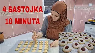 💥BANINI/HUSARSKI KOLAČIĆI💥samo 4 osnovna sastojka i 10 minuta pripreme❗️tope se u ustima🤩