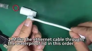 Waterproof lid Installation for SY2L WiFi Outdoor Waterproof Security IP Camera