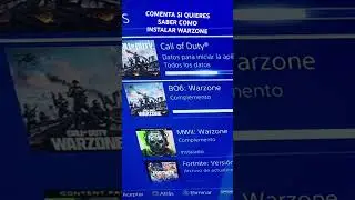 WARZONE PLAYSTATION 4 como instalar correctamente #warzone #callofduty #shorts #playstation #online