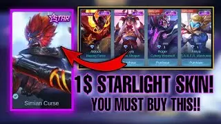 SUN STARLIGHT SKIN 1 DIAMOND ONLY! | 515 EVENT 2022 | 515 PROMO DIAMONDS | MLBB NEW SKIN