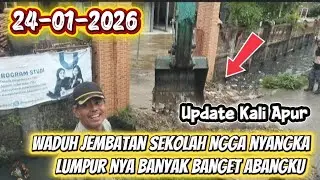 WADUH parah Abangku Jembatan Depan Sekolah Ngga Nyangka Lumpur nya Banyak Banget#bapakaing 