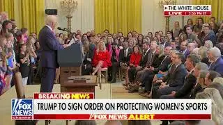 Нэнси Мейс и Трамп объединились в защиту женского спорта.