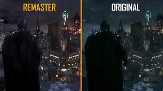 [4K] Batman&trade; Arkham Knight RTX 5090: Remaster Graphics Mod - Remastered vs Original Comparison