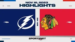 NHL Highlights | Lightning vs. Blackhawks - November 16, 2023