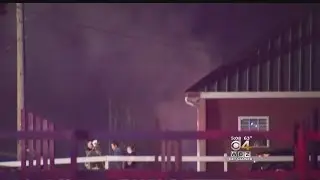 Large Fire Engulfs Multiple Buildings At Medway Farm
