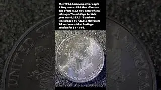 1994 American silver eagles are one of the key dates. #uscoins #silvercoins #americansilvereagle