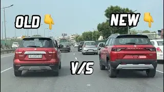 Brezza 2024 On Road Presence 🔥: Old Brezza Vs New / Seltos vs new Brezza!! Brezza new model 2024 !