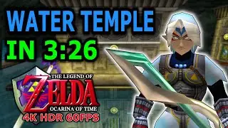 Fierce Deity Speedruns OOT Water Temple in 3:26 | 4K HDR 60fps | FD Mask in Ocarina of Time